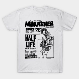 Minutemen / Half Life Punk Flyer T-Shirt